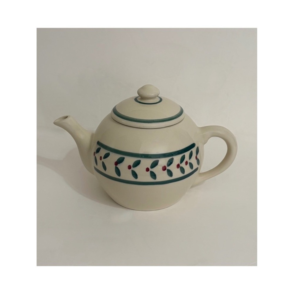 Vintage HARTSTONE Pottery Stoneware Berries Teapot Lidded Ceramic Made in USA